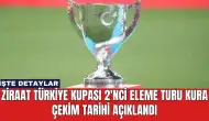 Ziraat Türkiye Kupası 2'nci Eleme Turu Kura Çekim Tarihi Açıklandı