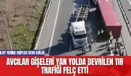 Avcılar Gişeleri Yan Yolda Devrilen Tır Trafiği Felç Etti