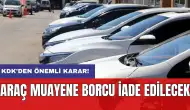 KDK’den önemli karar: Araç muayene borcu iade edilecek