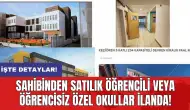 Sahibinden satılık öğrencili veya öğrencisiz özel okullar ilanda!