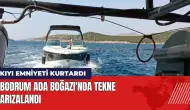 Bodrum Ada Boğazı'nda tekne arızalandı