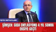 Şimşek: Gıda enflasyonu 4 yıl sonra eksiye geçti