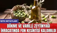 Dökme ve varilli zeytinyağı ihracatında fon kesintisi kaldırıldı