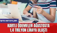 Kartlı ödemeler ağustosta 1,4 trilyon liraya ulaştı