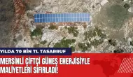 Mersinli çiftçi güneş enerjisiyle maliyetleri sıfırladı!