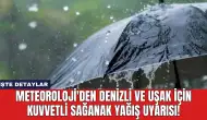 Meteoroloji'den Denizli ve Uşak İçin Kuvvetli Sağanak Yağış Uyarısı!