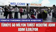 Türkiye 60 milyon turist hedefine adım adım ilerliyor