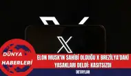 Elon Musk'ın Sahibi Olduğu X Brezilya'daki Yasakları Deldi: Kasıtsızdı