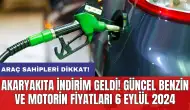 Akaryakıta indirim geldi! Güncel benzin ve motorin fiyatları 6 Eylül 2024