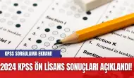 2024 KPSS Ön Lisans Sonuçları Açıklandı! KPSS Sorgulama Ekranı!