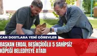 Başkan Erdal Beşikçioğlu 5 sahipsiz köpeği belediyeye atadı