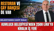 Kumluca Belediyesi'nden 2500 Lira'ya iş yeri