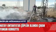 Hatay Antakya'da çöplük alanda çıkan yangın korkuttu