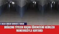 Boğazına yiyecek kaçan öğrencisini heimlich manevrasıyla kurtardı