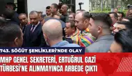 MHP Genel Sekreteri Ertuğrul Gazi Türbesi'ne alınmayınca arbede çıktı