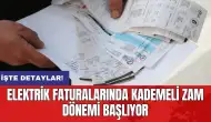 Elektrik faturalarında kademeli zam dönemi başlıyor