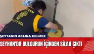 Seyhan'da bulgurun içinden silah çıktı