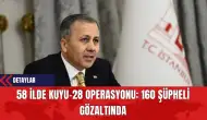 58 İlde Kuyu-28 Operasyonu: 160 Şüpheli Gözaltında