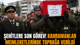 Şehitlere son görev! Kahramanlar memleketlerinde toprağa verildi