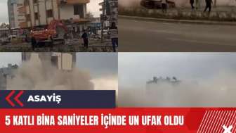 Bina saniyeler içinde toza dönüştü