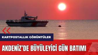 Akdeniz'de büyüleyici gün batımı