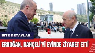 Erdoğan, Bahçeli'yi evinde ziyaret etti