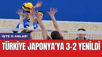 Türkiye Japonya'ya 3-2 yenildi