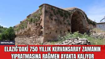 Elazığ'daki 750 Yıllık Kervansaray Zamanın Yıpratmasına Rağmen Ayakta Kalıyor