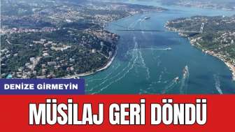 Müsilaj geri döndü: Denize girmeyin