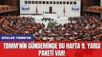 TBMM'nin gündeminde bu hafta 9. Yargı Paketi var! Gözler TBMM'de