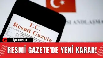 Resmi Gazete'de Yeni Karar! 8 Ekim Salı Bugünün Kararları Ne?