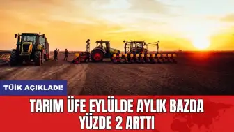 TÜİK açıkladı! Tarım ÜFE eylülde aylık bazda yüzde 2 arttı