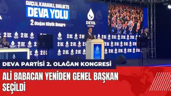 Ali Babacan DEVA Partisi kongresinde yeniden Genel Başkan seçildi