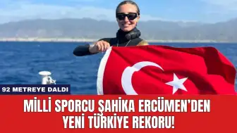 Milli Sporcu Şahika Ercümen’den Yeni Türkiye Rekoru!