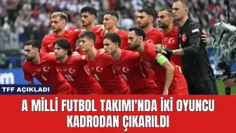 A Milli Futbol Takımı'nda İki Oyuncu Kadrodan Çıkarıldı