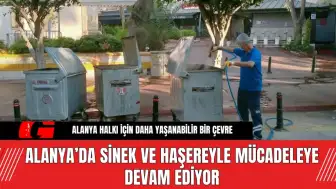 Alanya’da Sinek ve Haşereyle Mücadeleye Devam Ediyor