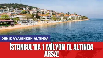 İstanbul’da 1 milyon TL altında arsa! Deniz ayağınızın altında