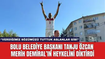 Bolu Belediye Başkanı Tanju Özcan Merih Demiral’ın Heykelini Diktirdi