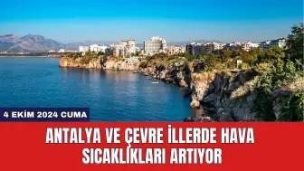 Antalya ve Çevre İllerde Hava Sıcaklıkları Artıyor