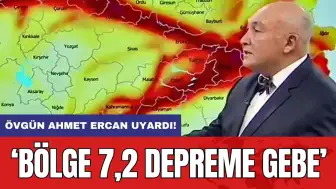 Övgün Ahmet Ercan uyardı! ‘Bölge 7,2 depreme gebe’