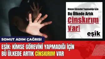 EŞİK'ten somut adım çağrısı: Bu ülkede artık cinskırım var