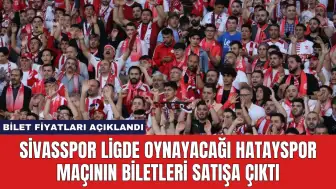 Sivasspor Ligde Oynayacağı Hatayspor Maçının Biletleri Satışa Çıktı