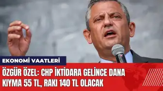 Özgür Özel: CHP iktidara gelince dana kıyma 55 TL, rakı 140 TL olacak