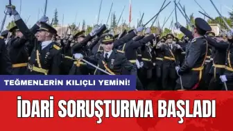 Teğmenlerin kılıçlı yemini: İdari soruşturma başladı