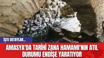 Amasya'da Tarihi Zana Hamamı'nın Atıl Durumu Endişe Yaratıyor