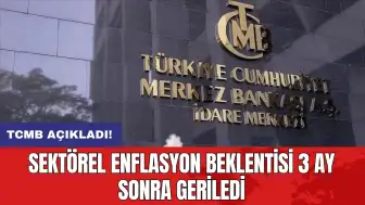 TCMB açıkladı: Sektörel enflasyon beklentisi 3 ay sonra geriledi