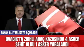 Ovacık’ta Zırhlı Araç Kazasında 4 Asker Şehit Oldu 1 Asker Yaralandı