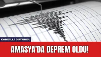 Kandilli Duyurdu: Amasya'da Deprem Oldu!