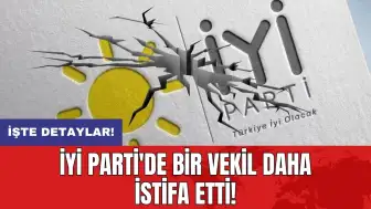 İYİ Parti'de bir vekil daha istifa etti!