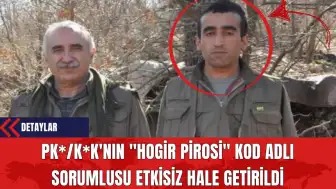 PK*/K*K'nın Hogir Pirosi Kod Adlı Sorumlusu Etkisiz Hale Getirildi